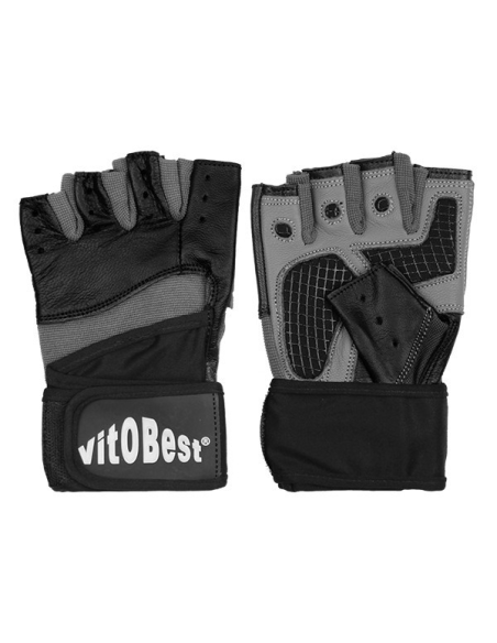 Guantes Muñequera Cuero L Vit.O.Best  Calidad y Durabilidad