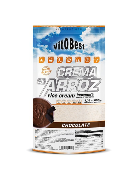 Crema de Arroz 600g Sabor Chocolate Vit.O.Best Deliciosa