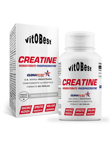 Creatine Clonapure 90 Perlas Vit.O.Best  Energía y Fuerza