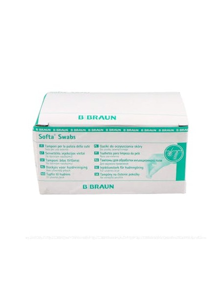Softa Swabs Cleansing Toallitas Alcohol 70% 100 Un R19579 de Braun