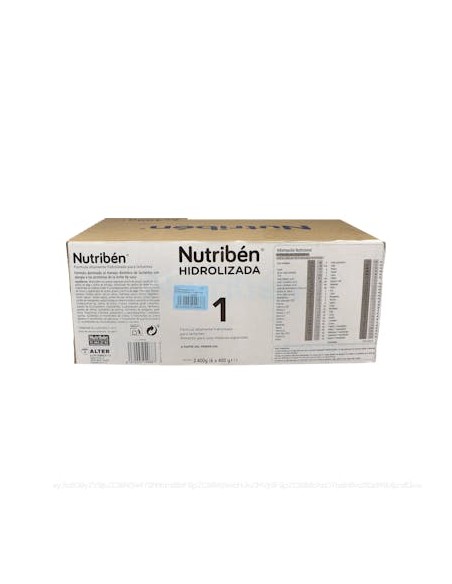 Nutriben Hidrolizada 1 6 X 400 G de Nutriben