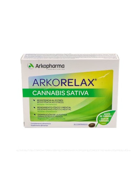 Arkorelax Estres Control Cannabis Sativa 30 Comp de Arkopharma