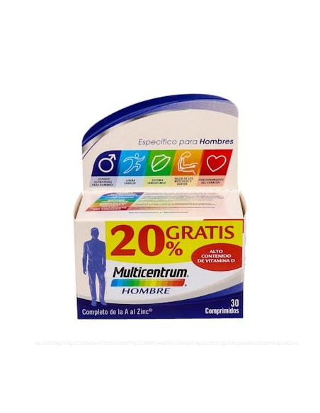 Multicentrum Hombre 30 Comp +20% de Multicentrum