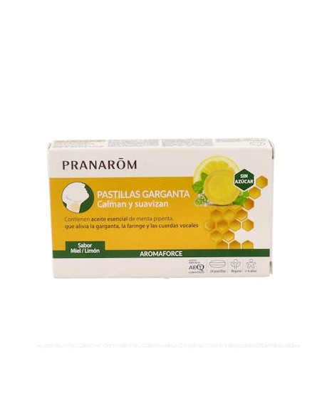 Pastillas Garganta Miel 24 Past de Pranarom P.Acabado