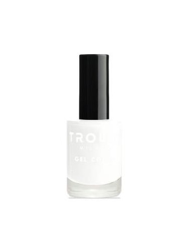 Trouss Make-Up Gel Esmalte Cor Branco Mate de Trouss