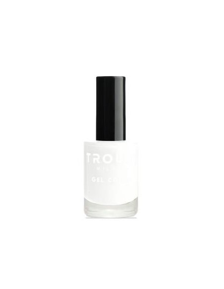 Trouss Make-Up Gel Esmalte Cor Branco Mate de Trouss