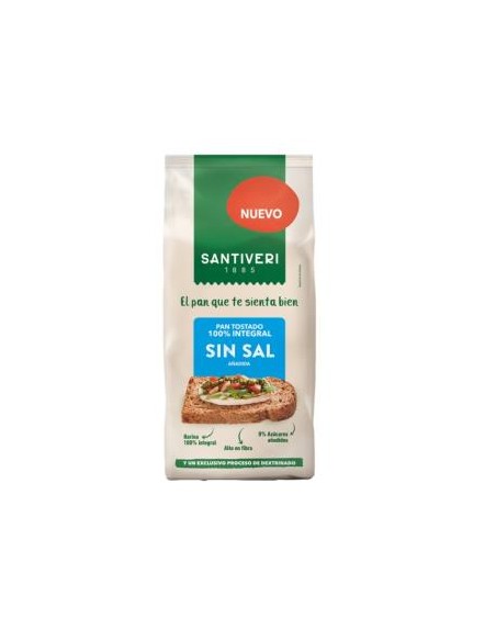 Pan Tostado 100% Integral S/Sal 200 Gr de Santiveri