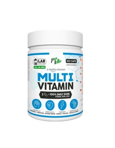 Multivitaminico  Vitaminas+Hierro+Zinc 120Cap. de Protella
