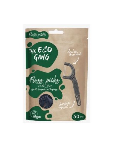 Floss Pick Carbon Activo 50Ud de The Eco Gang