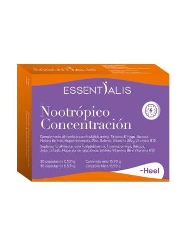 Essentialis Nootropico Concentracion 30 Cap. de Heel