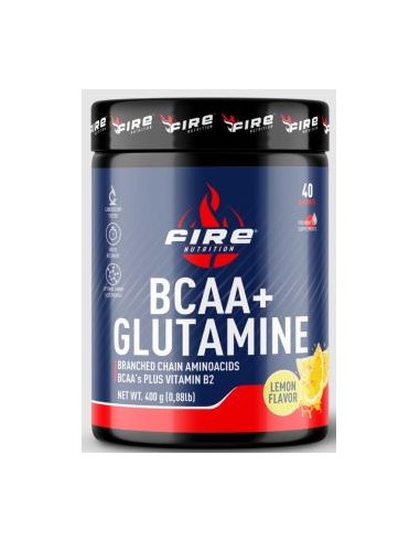 Bcaa + Glutamine Limon 400 Gr de Fire Nutrition