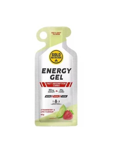 Energy Gel Fresa-Lima 16Ud. de Gold Nutrition