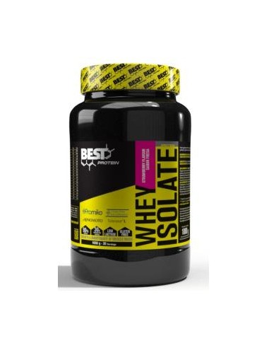 Whey Isolate Fresa Proteina 90% 1000 Gr de Best Protein