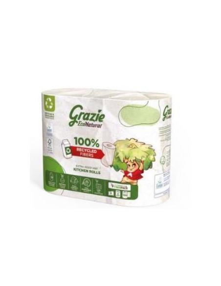 Papel Cocina Doble Capa 2 Rollos Bio de Grazie Natural