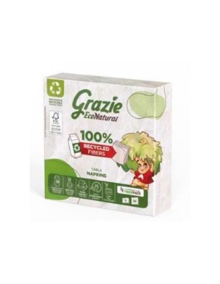 Servilleta Papel 32.5X32.5 Bio de Grazie Natural