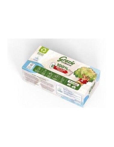 Pañuelos Faciales Triple Capa  80 Uds Bio de Grazie Natural