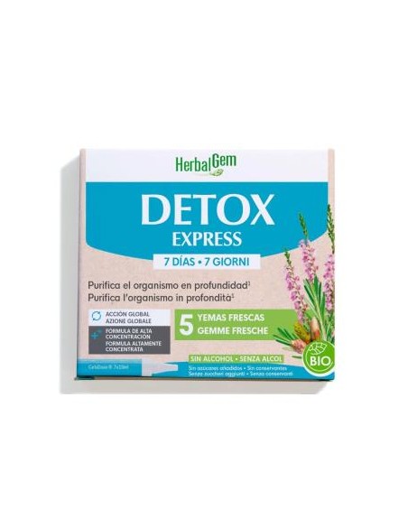 Yemocomplejos Detox Express Bio 7X10 Ml de Herbalgem