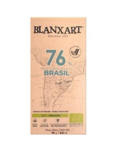 Chocolate Negro 76% Brasil 75 Gr Eco de Blanxart