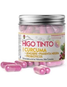 Higo Tinto Con Curcuma Jengibre Pimienta Negra 90 Cap de Tuno Canarias