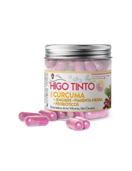 Higo Tinto Con Curcuma Jengibre Pimienta Negra 90 Cap de Tuno Canarias