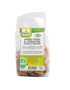 Aperitivo Espelta Olivas-Cebolla 150G Bio de Moulin Des Moines