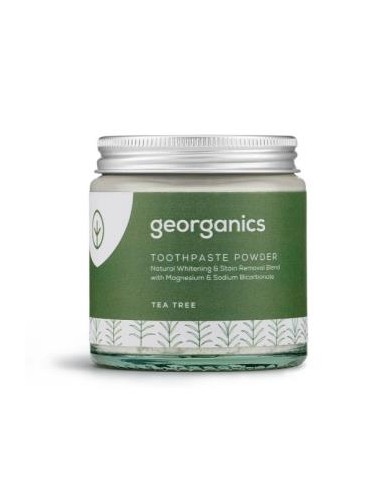 Dentifrico Mineral Arbol Del Te Polvo120 Gr de Georganics