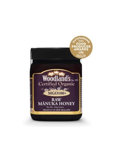 Miel De Manuka Raw Mgo 100+ Monofloral  250Gr Eco de Woodland´S