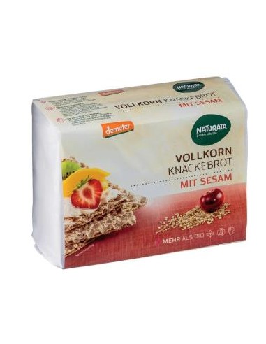 Pan Crujiente De Centeno-Sesamo 250 Gr  Demeter de Naturata