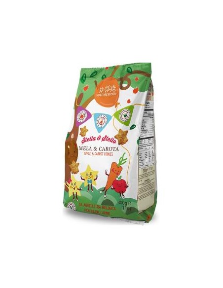 Galleta Manzana Zanahoria Stella Stello 300 Gr Bio de Sottolestelle