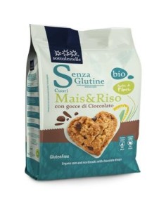 Galleta Maiz Arroz Chips Choco 250Gr Bio Sg de Sottolestelle