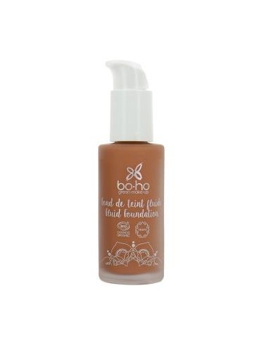 Base De Maquillaje Fluida  07 Caramel Castaño 30 Ml Bio de Boho Green Make Up