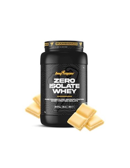 Zero Whey Protein Isolate 910Gr 2 Lbs Choco Blanco de Bigman