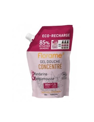 Eco Recarga Gel De Ducha Concentrado Mandarina-Pomelo 300 Ml de Florame