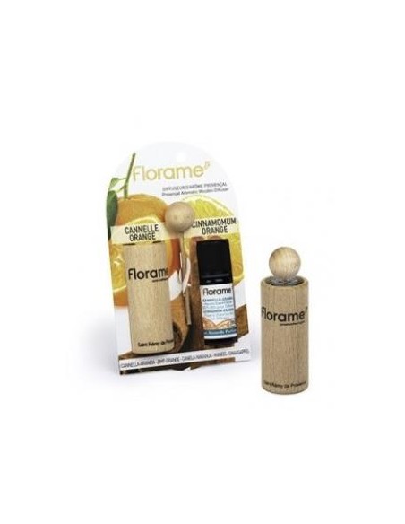 Difusor Provenzal + Aceite Esencial Canela Naranja 10 Ml de Florame