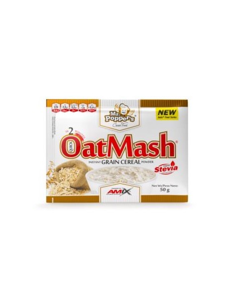 Unidosis Oatmash-Avena 50 Gr Crema Cacahuete de Mr Poppers
