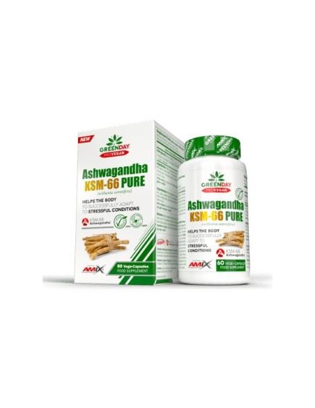Greenday Provegan Ashwagandha Ksm-66 Pure 60 Vcaps de Greenday