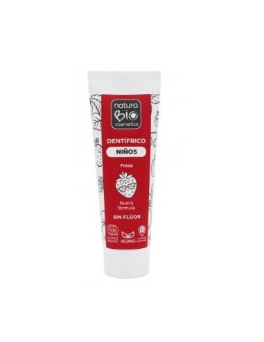 Dentifrico Niños Fresa 75 Ml de Naturabio Cosmetics