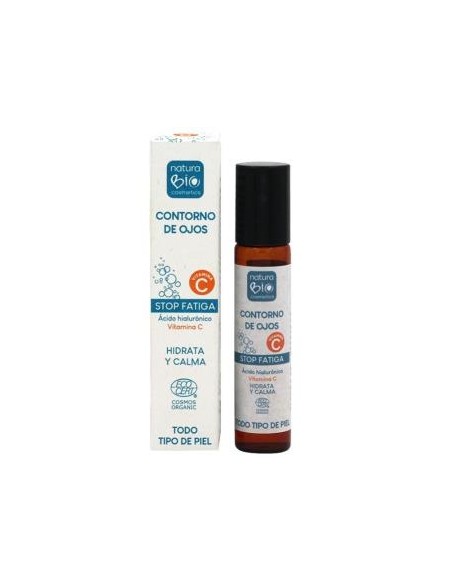 Contorno Ojos Stop Fatiga Acido Hialuronico-Vitamina C 15 Ml de Naturabio Cosmetics