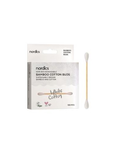 Bastoncillos Bambu Y Algodon Bio 100Uds. de Nordics Oral Care