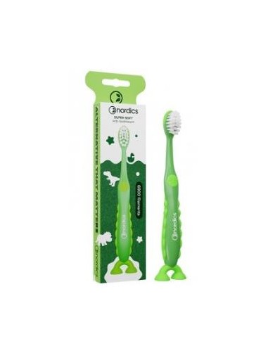 Cepillo Dental Niños 6.900 Dinosaurio Verde de Nordics Oral Care