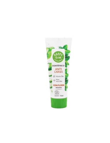 Dentifrico Anti Caries  Menta Aloe Con Fluor 75 Ml de Happy Bio