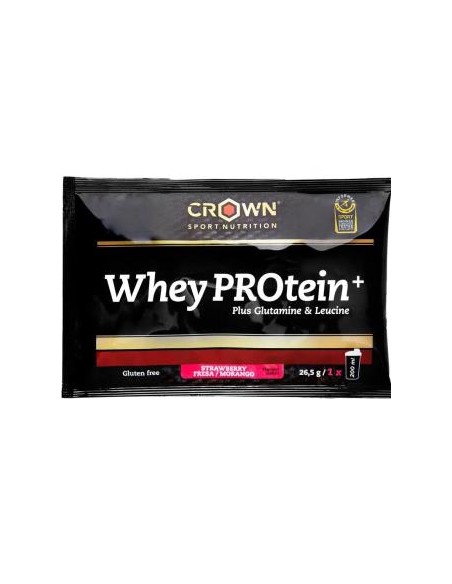 Whey Protein + Monodosis  Fresa 26,5 G de Crown Sport Nutrition