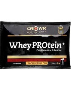 Whey Protein + Wafer Cookies Monodosis 27 G de Crown Sport Nutrition