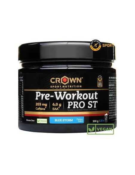 Pre Workout Pro St Blue Storm 300 G (20 Porciones) de Crown Sport Nutrition