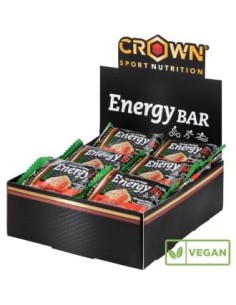 Energy Vegan Bar Strawberry Fresa 12 X 60 G de Crown Sport Nutrition