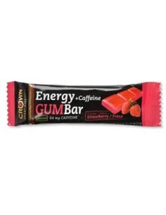 Energy Gum Bar Fresa + Cafeina 1 X 30 G de Crown Sport Nutrition