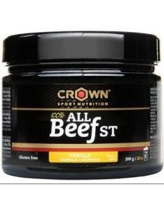 100% All Beef  Vainilla 200 G(20 Porciones) de Crown Sport Nutrition