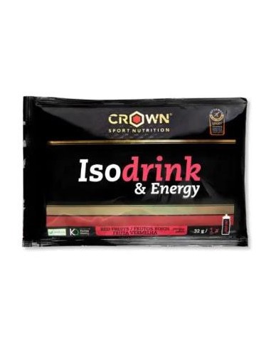 Isodrink & Energy Monodosis Frutos Rojos 32 G de Crown Sport Nutrition