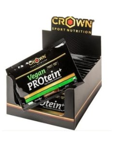 Vegan Protein+ Monodosis Choc 12 X 30 G de Crown Sport Nutrition