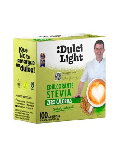 Edulcorante Stevia  Zero 100 Sbrs de Dulcilight